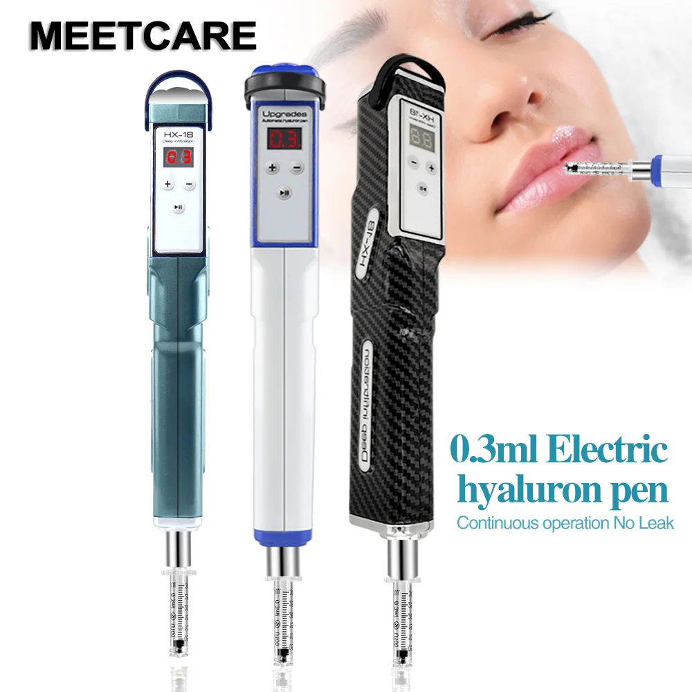 Auto Electric Hyaluron Pen for 0.3ml Adapter Ampoule Head Hyaluronic Acid Pen Meso Gun Beauty Lip Injection Removal Wrinkle