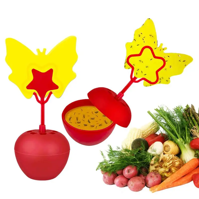 Trappola Per Mosche Di Frutta Trappola Per Drosofila Per La Cucina Di Casa Non Tossico Gnat Killer Fly Catcher Controllo Degli Insetti Per La Pianta