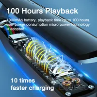 EARDECO 100 Hours Wireless Headphones Sport Bluetooth Headphone Neckband Earphones Stereo Headphone Bass Earbuds 3 Sound Effects - Image 2