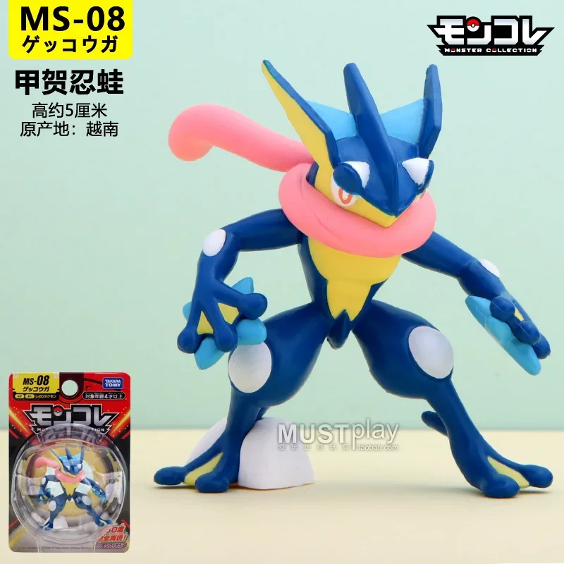 

Original Takara Tomy Figures Thwackey Grookey Mew Zeraora Venusaur Raboot Drakloak Action Figure Toys for Children