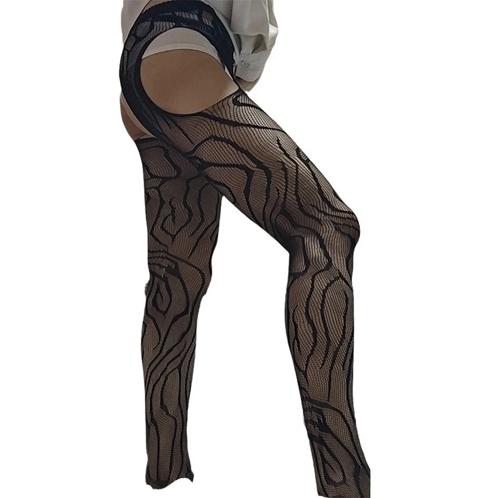 

Мужские пикантные сетчатые ажурные колготки, Ажурные чулки, нижнее белье, мужские колготки с открытой промежностью