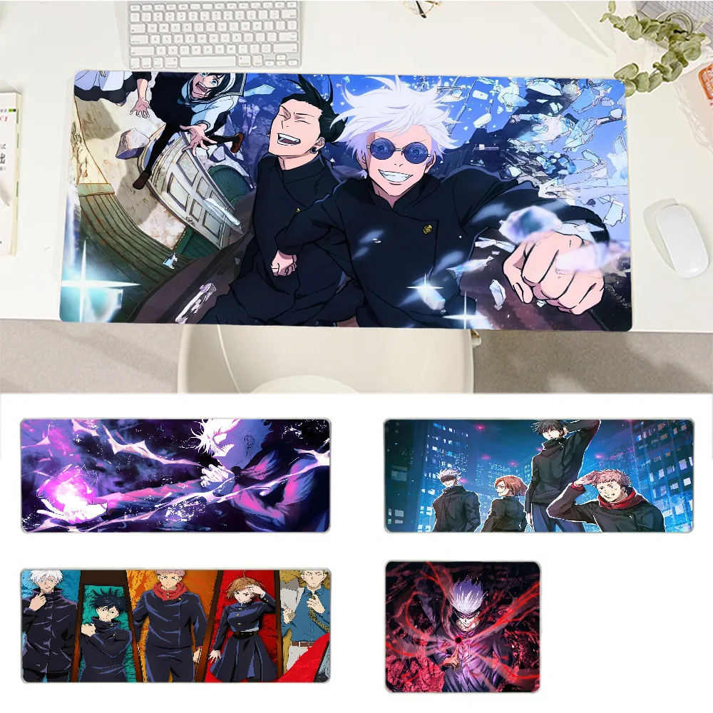 

J-Jujutsu Kaisen Mousepad Cute Durable Rubber Mouse Mat Pad Size for Game Keyboard Pad