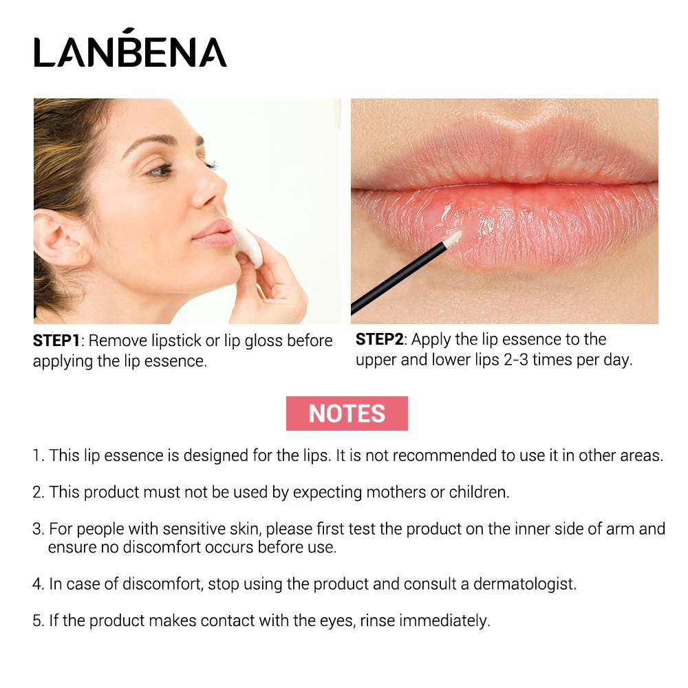 LANBENA Lip Augmentation Liquid Gloss Increase Volumizer Lip Plumper  The Indonesian This Product Is The Indonesian Version 5