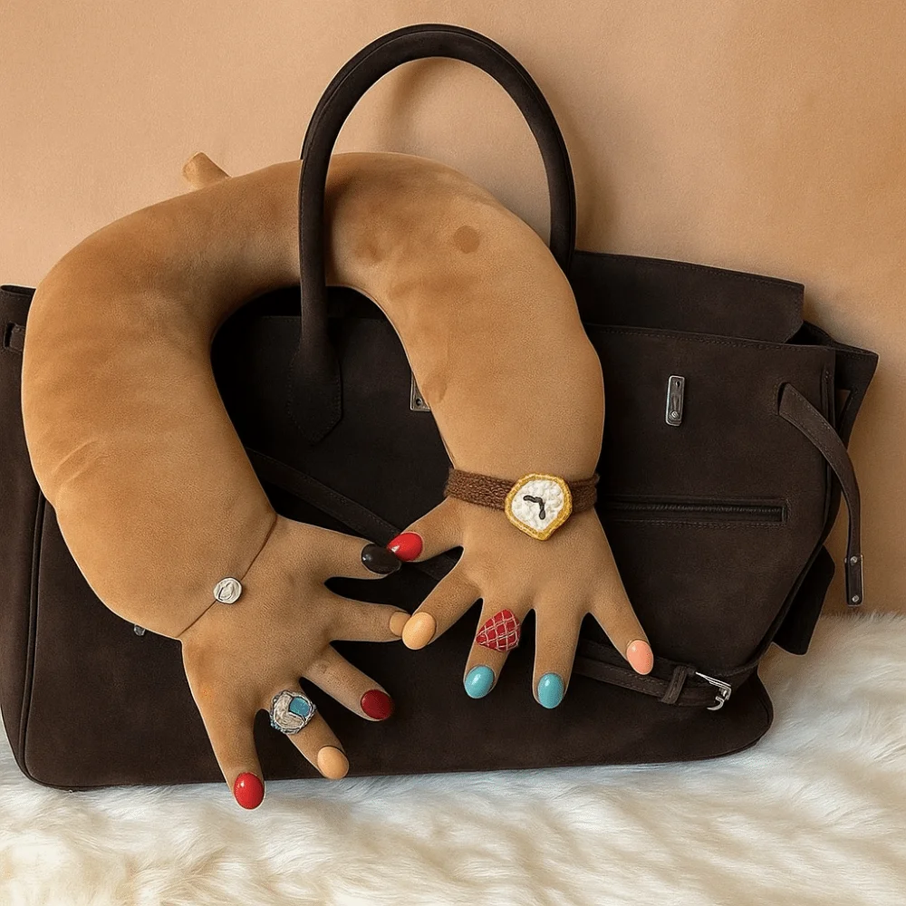 Pillow Soft Cervical Support Pillow Thickened Comfortable Funny Finger Pillow Shiny Nails Neck Pillow Office Comfort