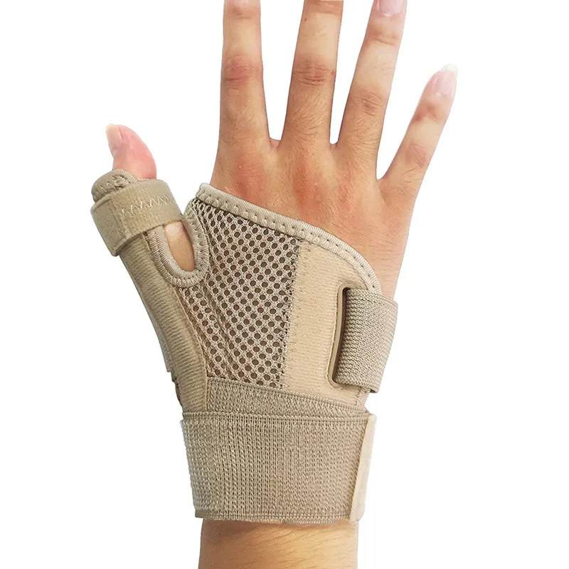 Flexible Splint Wrist Thumb Support Brace for Tendonitis Arthritis Breathable Thumb Protector Guard Fits Right and Left Hand