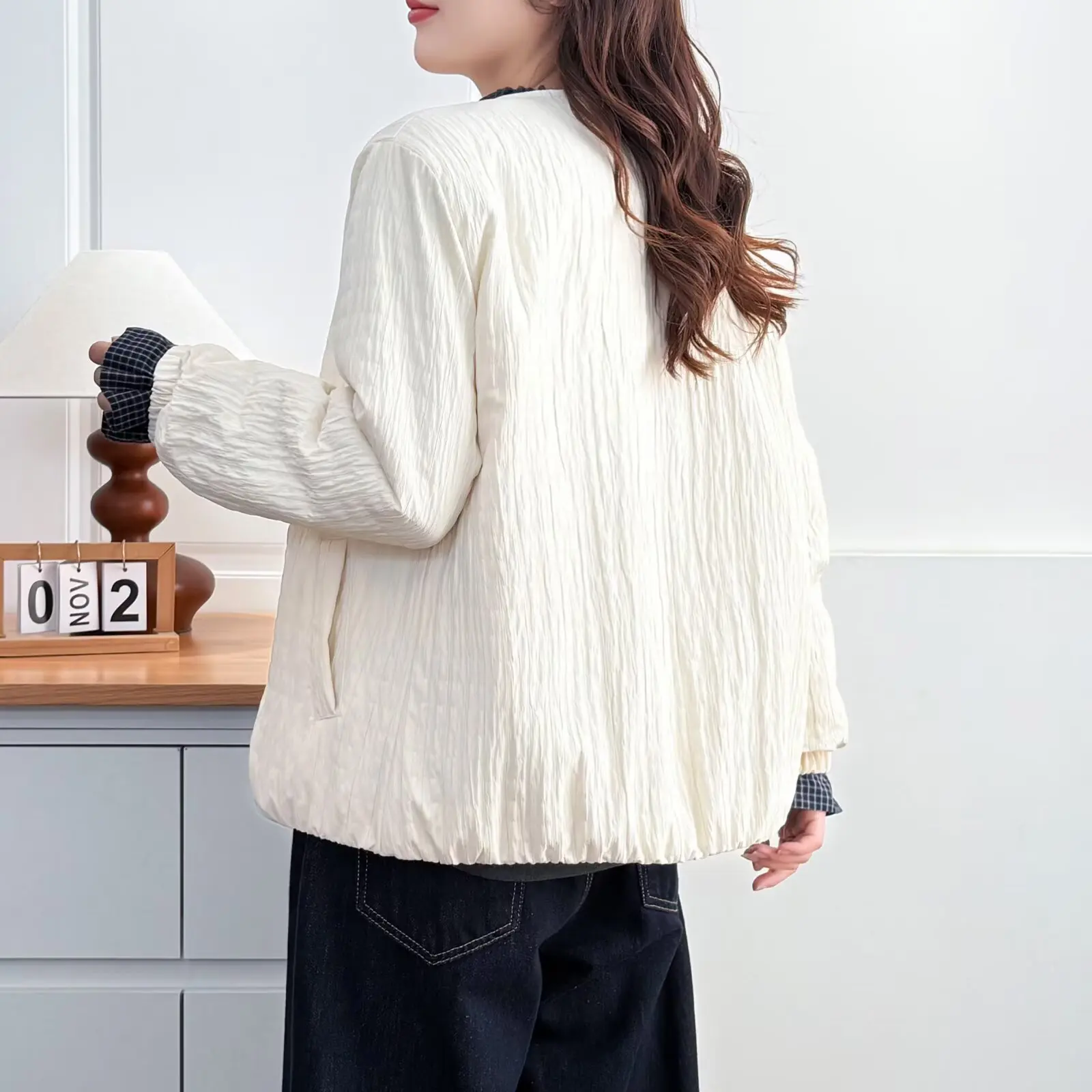 XXXXL Fashion Plus Size Women's Parkas Casual Autumn And Winter Korean Style Keep Warm Padded Jackets 9687