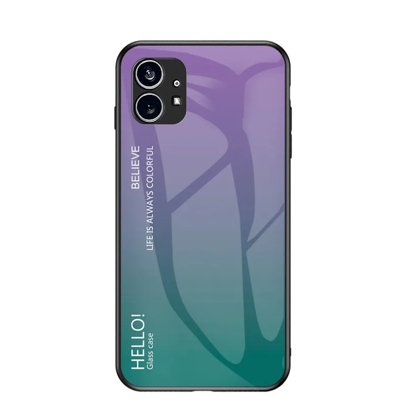 Shockproof Silicone Bumper Case with Tempered Glass Back Cover