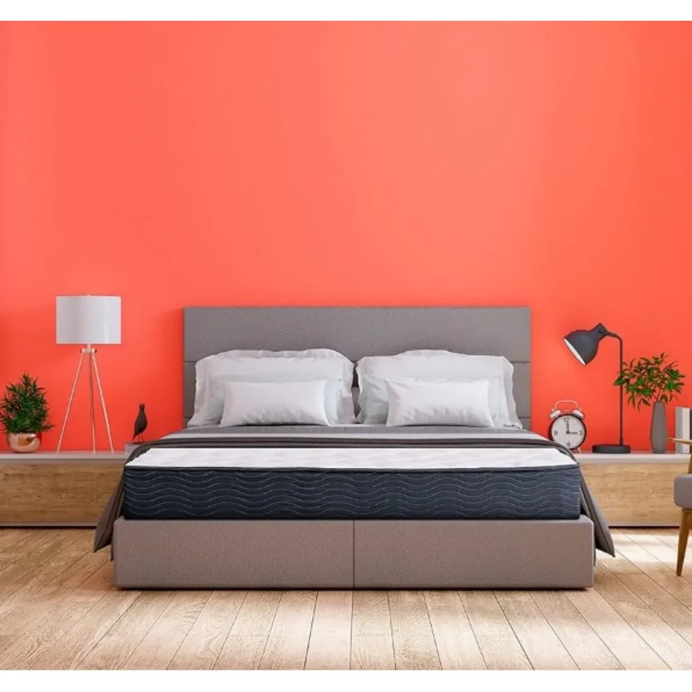 

12 Inch Memory Foam and Innerspring Hybrid Medium-Firm Plush Mattress/Bed-in-a-Box/Pressure Relieving Bliss Queen White Matress