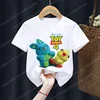 New Toy Story Children T Shirt Woody Buzz Lightyear Clothes Kawaii Short Sleeve Anime Cartoon Kids Boys Girls T-shirt Casual Top 2