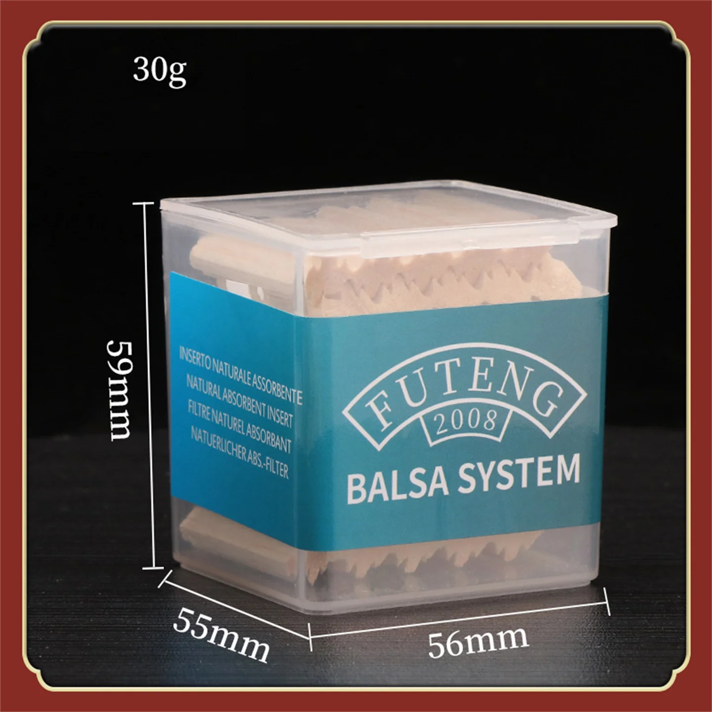 Balsa Wood Filters For 6mm / 9mm Flue Tobacco Pipe Adsorbed Nicotine And Tar Smoking Accessories Consumables