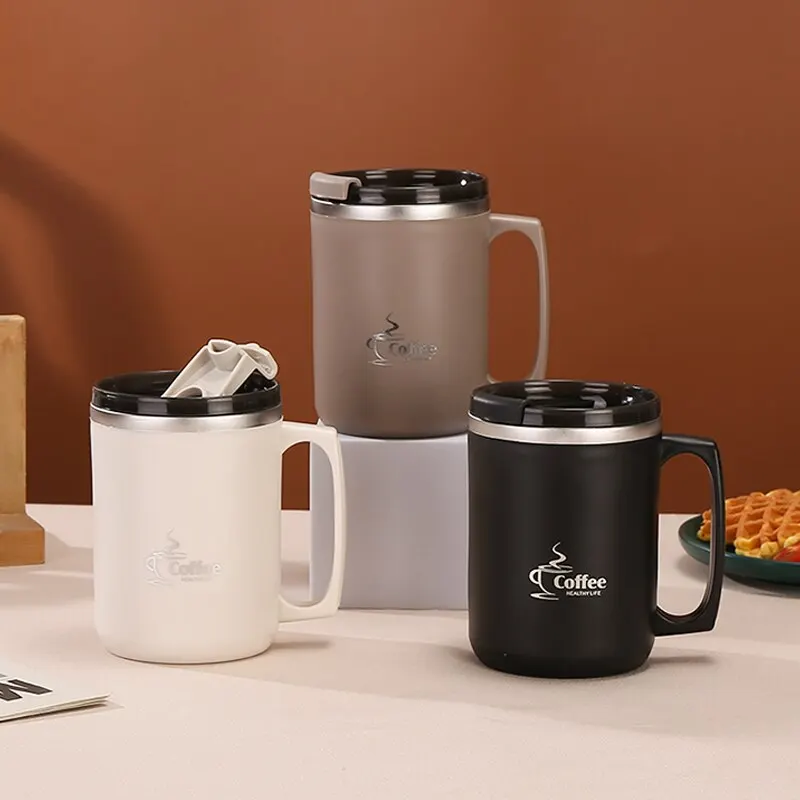 Stainless Steel Cup Milk Coffee Cup Double Wall Thermal Insulated Water Cups Mugs