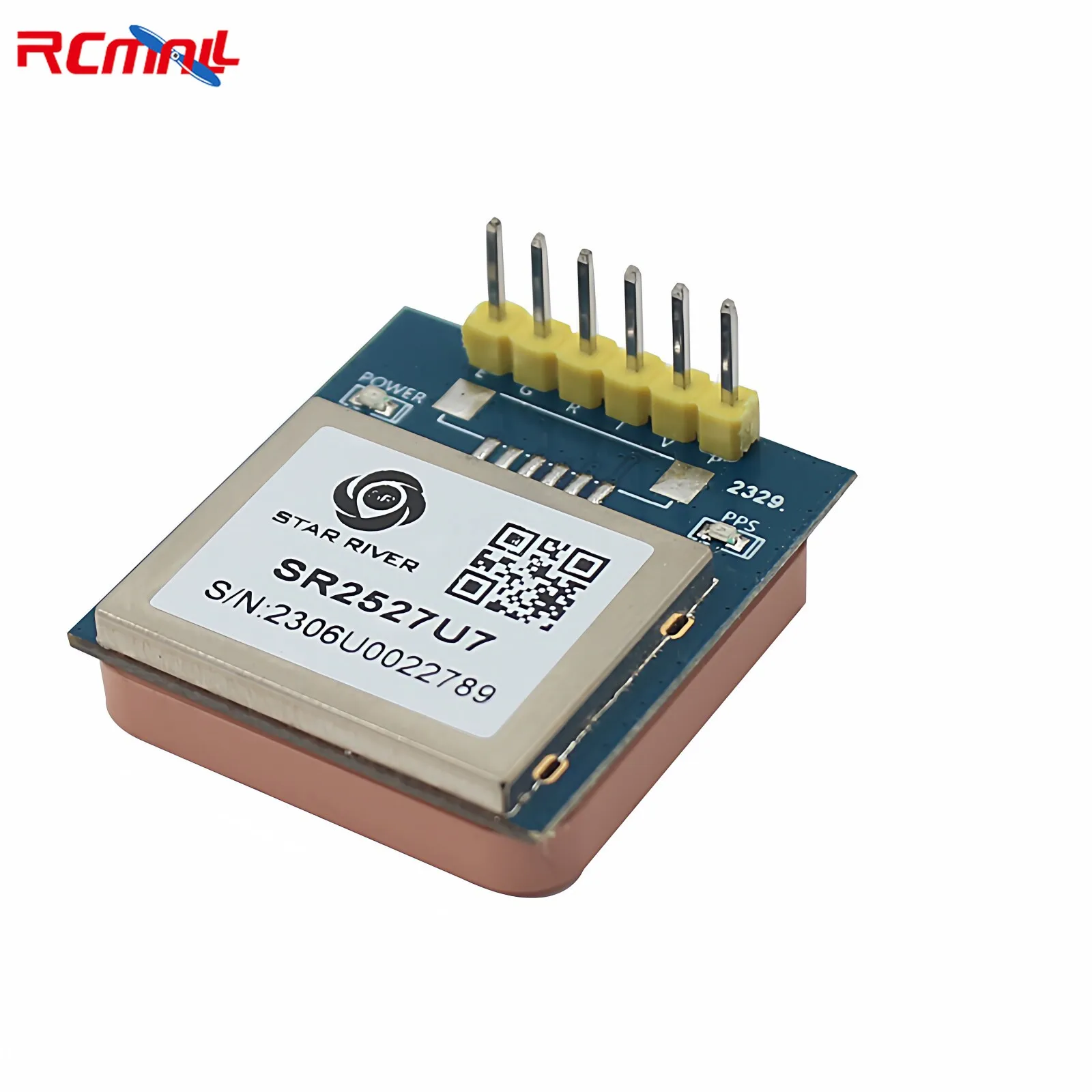 SR2527U7 고정밀 GPS 포지셔닝 모듈 G7020-KT TTL 레벨 출력 PPS 타이밍 내장형 세라믹 안테나 GPS 수신기 모듈