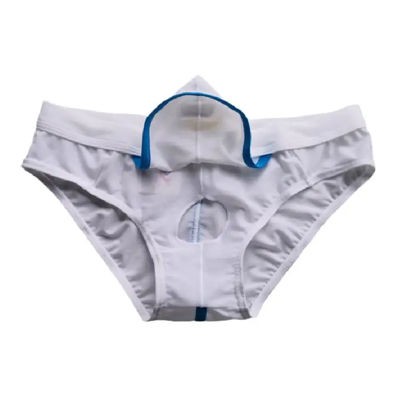 Men's Underwear with Hole Separation Type Free-off Sexy Shorts Scrotal Support Tight Briefs Sexy Penis Ring Panties Boxers Pack