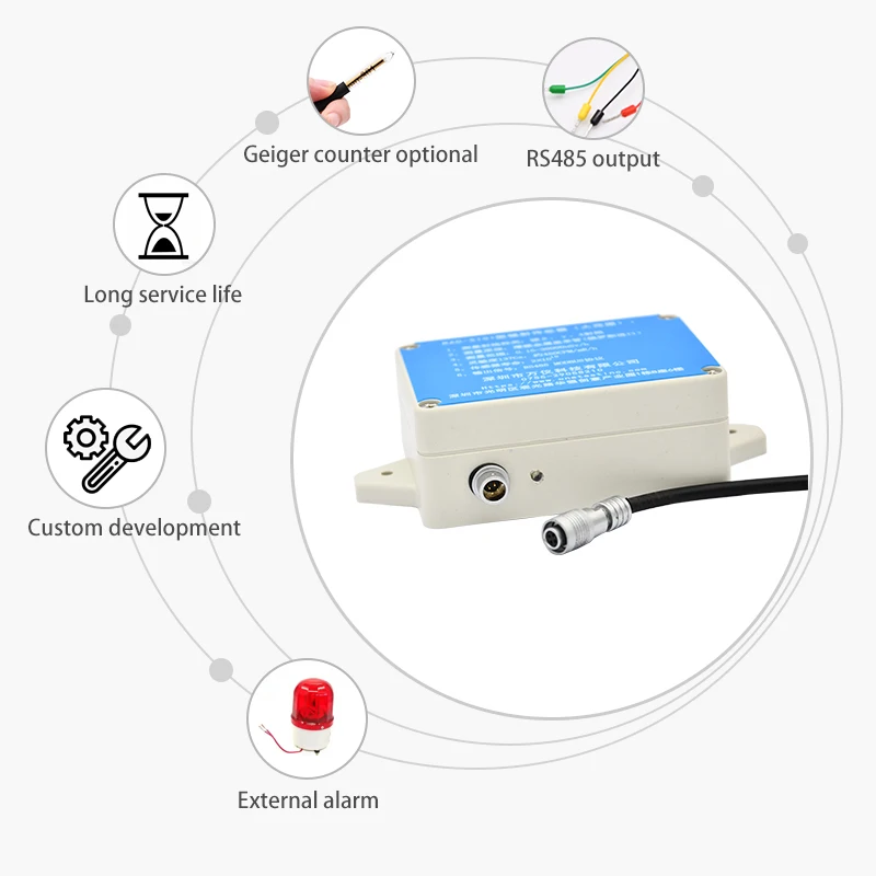 RAD-S101 series nuclear radiation sensor RS485 output glass Geiger counter X beta gamma ray radiation probe