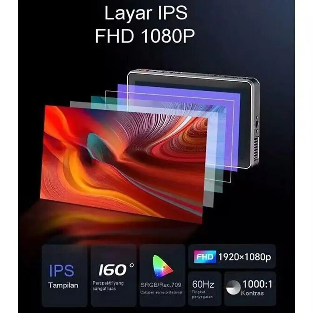 VILTROX DC-X2 X3 Series 2000Nits Video Field Camera Monitor Touch Screen 6 Inch FHD 1920x1080 4K HDMI/SDI On Camera Monitor