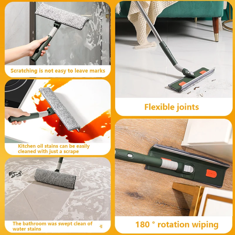 Window Cleaning Tool Extended Glass Window Cleaner Mop Silicone Squeegee Washing Brush Household Cleaning Tools glass window scraper window cleaning squeegee glass scraper cleaning squeegee window cleaner window cleaning tool silicone scraper cleaning brush scraper cleaner scraper tool glass cleaner brush glass cleaning brush