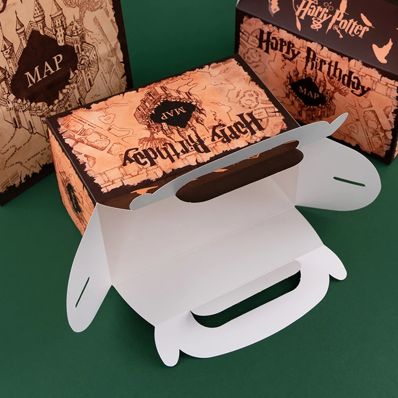 Birthday Gift Box and Bag Set – Marauder’s Map Inspired Party Favor Packaging for Candy... - SKU BGS17091 - UGI Packaging