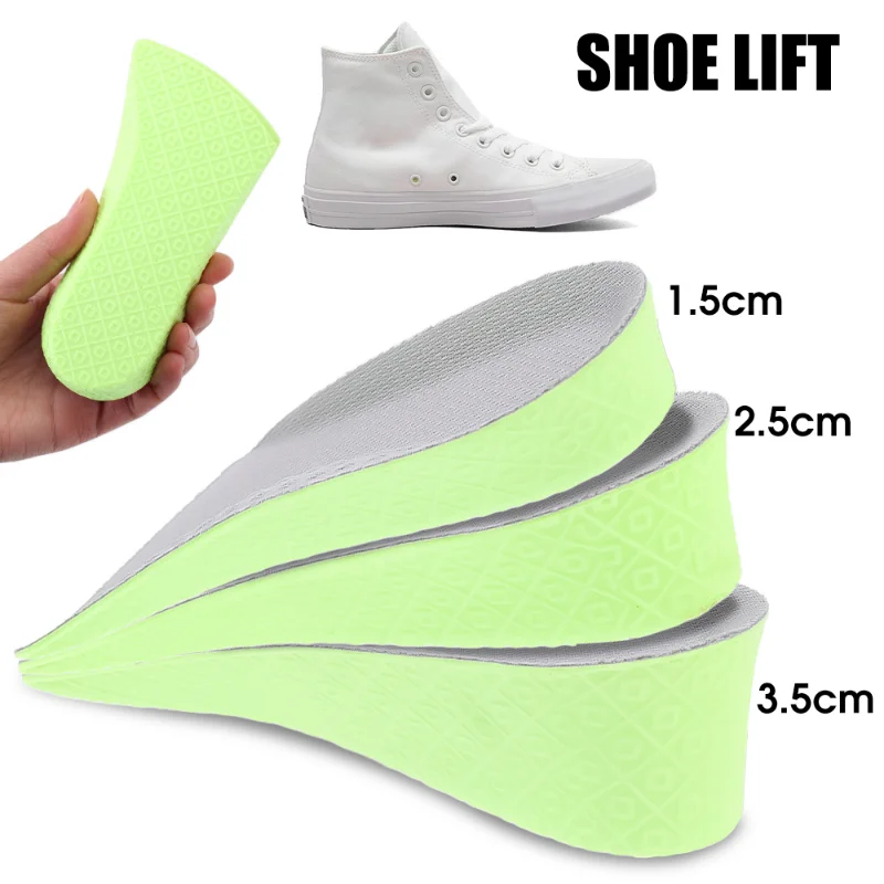 

1.5/2.5/3.5cm Height Increase Insole Shoes Flat Feet Arch Support Orthopedic Insoles Sneakers Heel Lift Breathable Mesh Shoe Pad