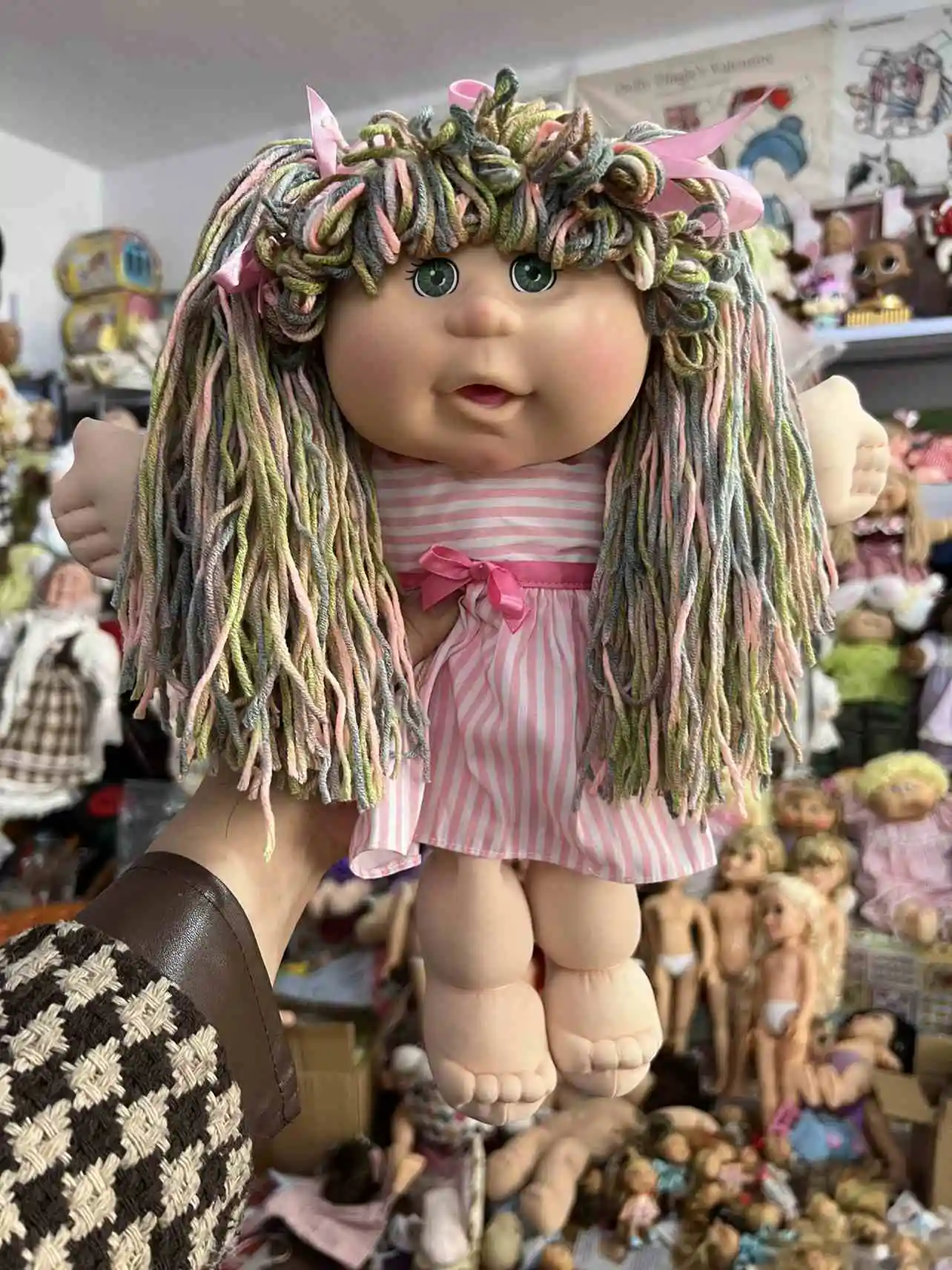 thumbnail image 1 of En existencia Muñeca Cabbage Patch original Muñeca de vinilo Linda Muñeca de algodón PP Cambiante Juguete Cabbage Patch Kid Amigos Regalo de cumpleaños, 1 of 5