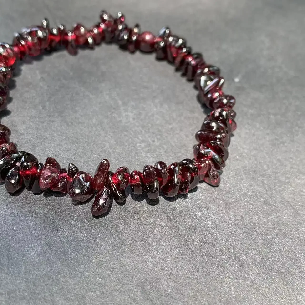 Natural Garnet Bracelet For Woman Crystal Bracelet Jewelry Red Stones Wholesale Healing Energy Gift Lucky