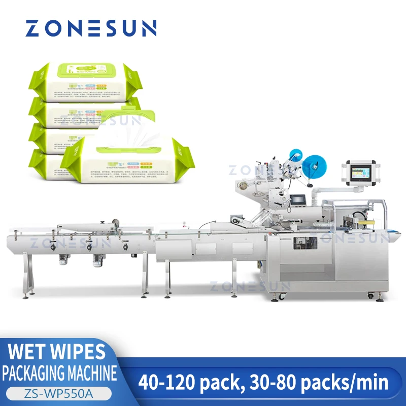 Плоские складные влажные салфетки ZONESUN