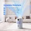 Lamon® Humidifiers for Bedroom, 400ml/H Cool Evaporative Humidifier for Home with Anion & Filter, 4.5L Top Fill Humidifiers 4
