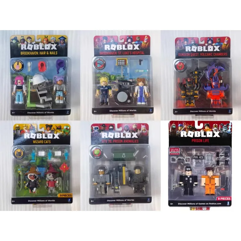 

Фигурка героя аниме Roblox, игрушечный конструктор, кукла, двойной набор, экшн-фигурка, модель, игрушка, коллекционный подарок