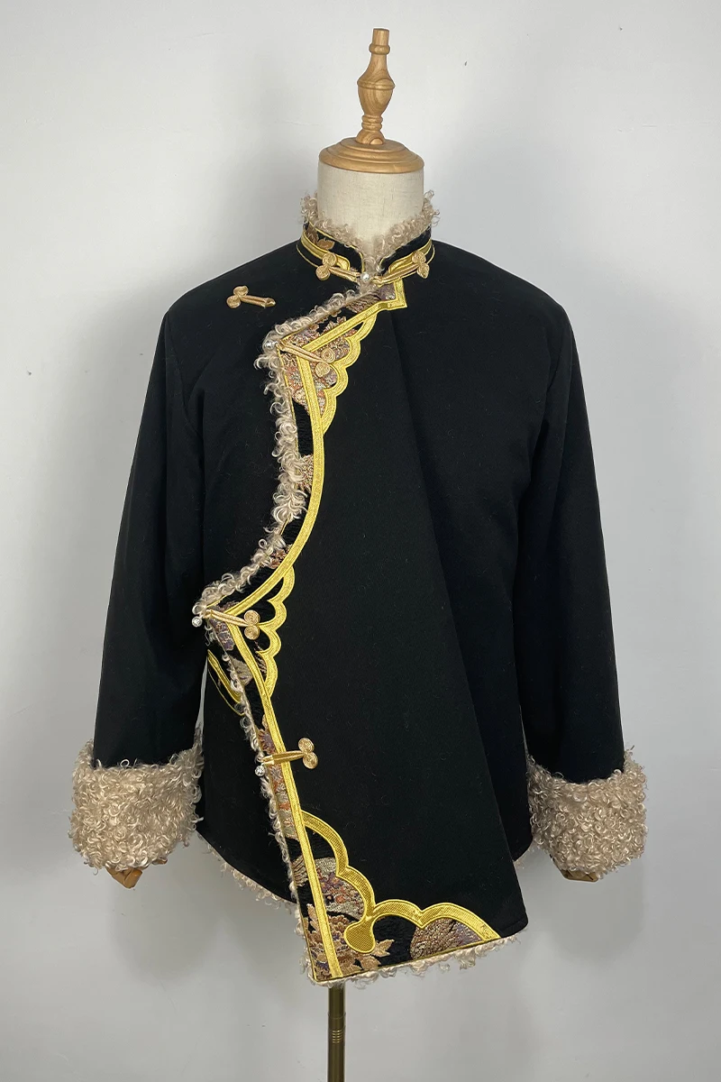 Tibetan Clothing Winter New Tibetan Clothing Men Women With Embroidery And Thick Coat Ethnic Wind cotton-padded