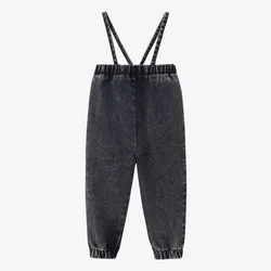 2024 Denim Collection Adjustable Strap 100% Cotton Kids Family Matching Outfits - Click Switch style (Baby pants)