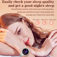 Montre connectée de luxe pour femme avec appels Bluetooth, montre intelligente, cadeau pour femme, tracker d'activité, montres-bracelets pour femme Android iOS 2026 3