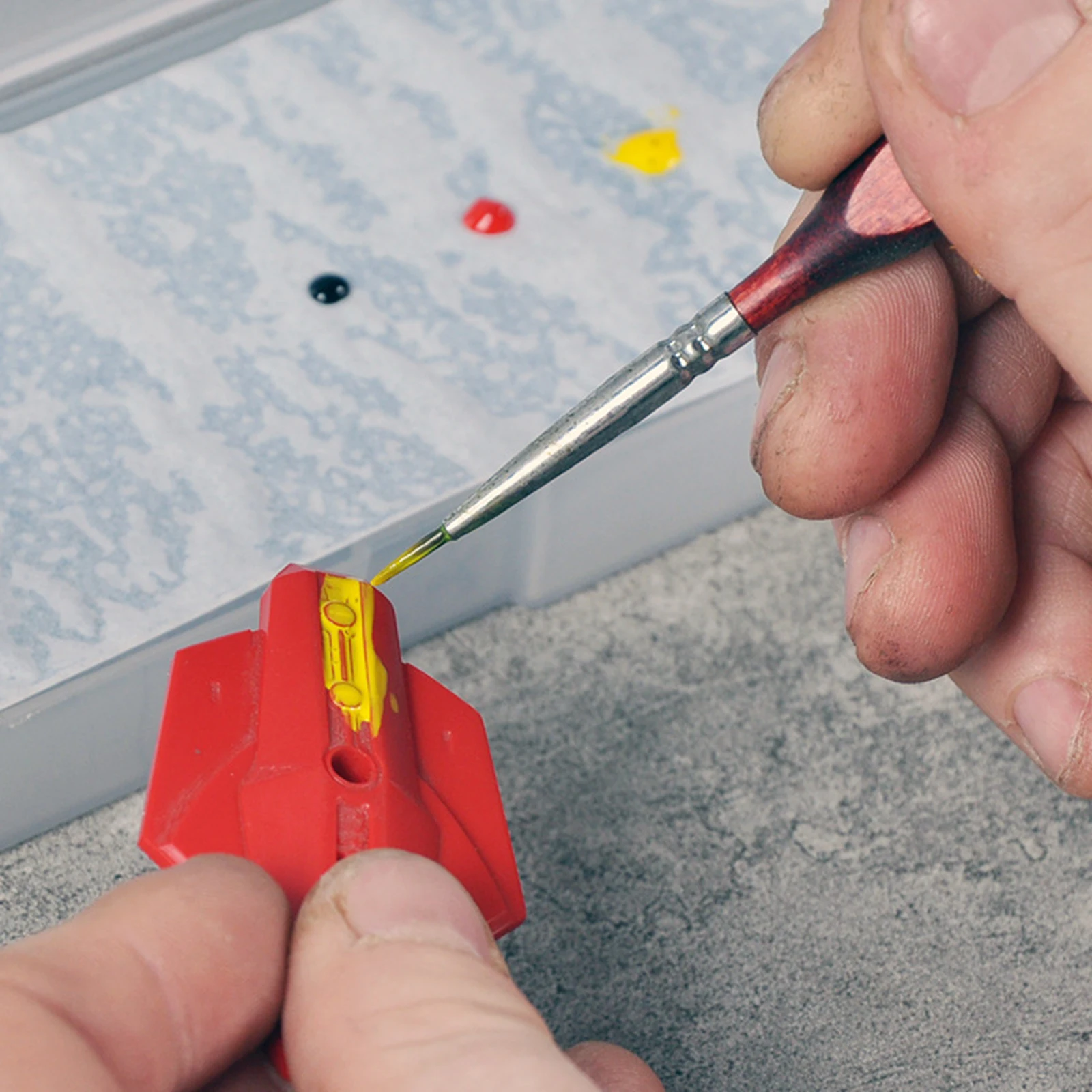 Wet Palette Keep Paint Wet and Fresh Brush Holder Dry Acrylic Paint Tray Miniatures Pallet Pigment