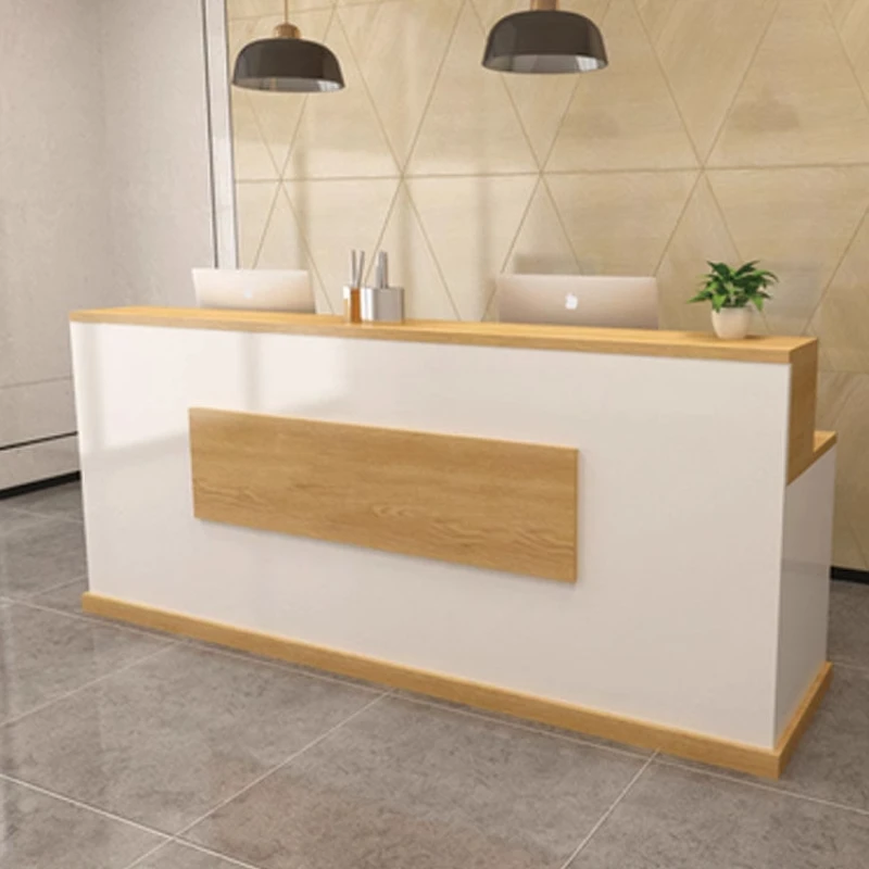 Front Desk Table Aesthetics Reception Bar Counter Outdoor Paint Store Light Luxury Company Cashier Barber Clothing Shop Cash