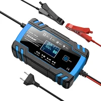 FOXSUR Car Battery Charger 12V 8A 24V 4A Touch Screen Pulse Repair LCD Fast Power Charging Wet Dry Lead Acid Digital LCD Display - Image 2