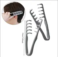 Pince à cheveux antidérapante, outil de coiffure en caoutchouc souple, pince de positionnement pour hommes et femmes, pour coiffure DIY et barbier 6