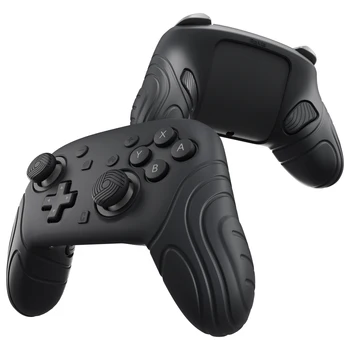 PlayVital Samurai Silicone Cover for Switch 2 Pro Controller – Protective Skin with Back Button Caps,Thumb Grips & Stickers 2