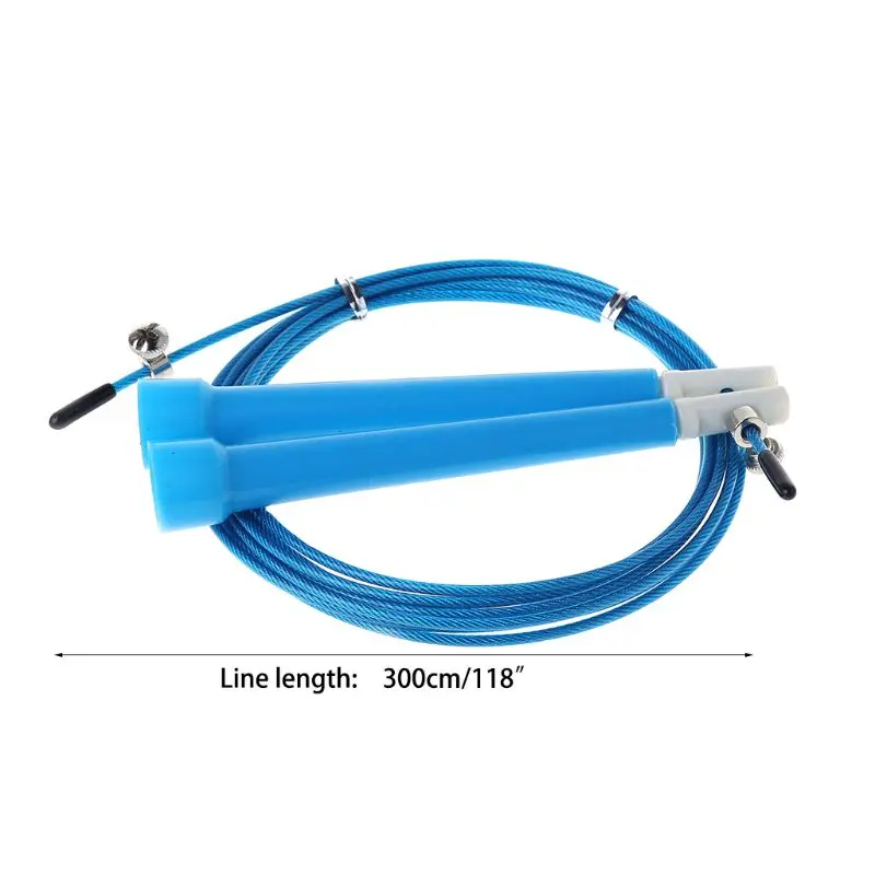 New Adjustable Speed Steel Cable Wire Skipping Skip Jump Rope DropShipping