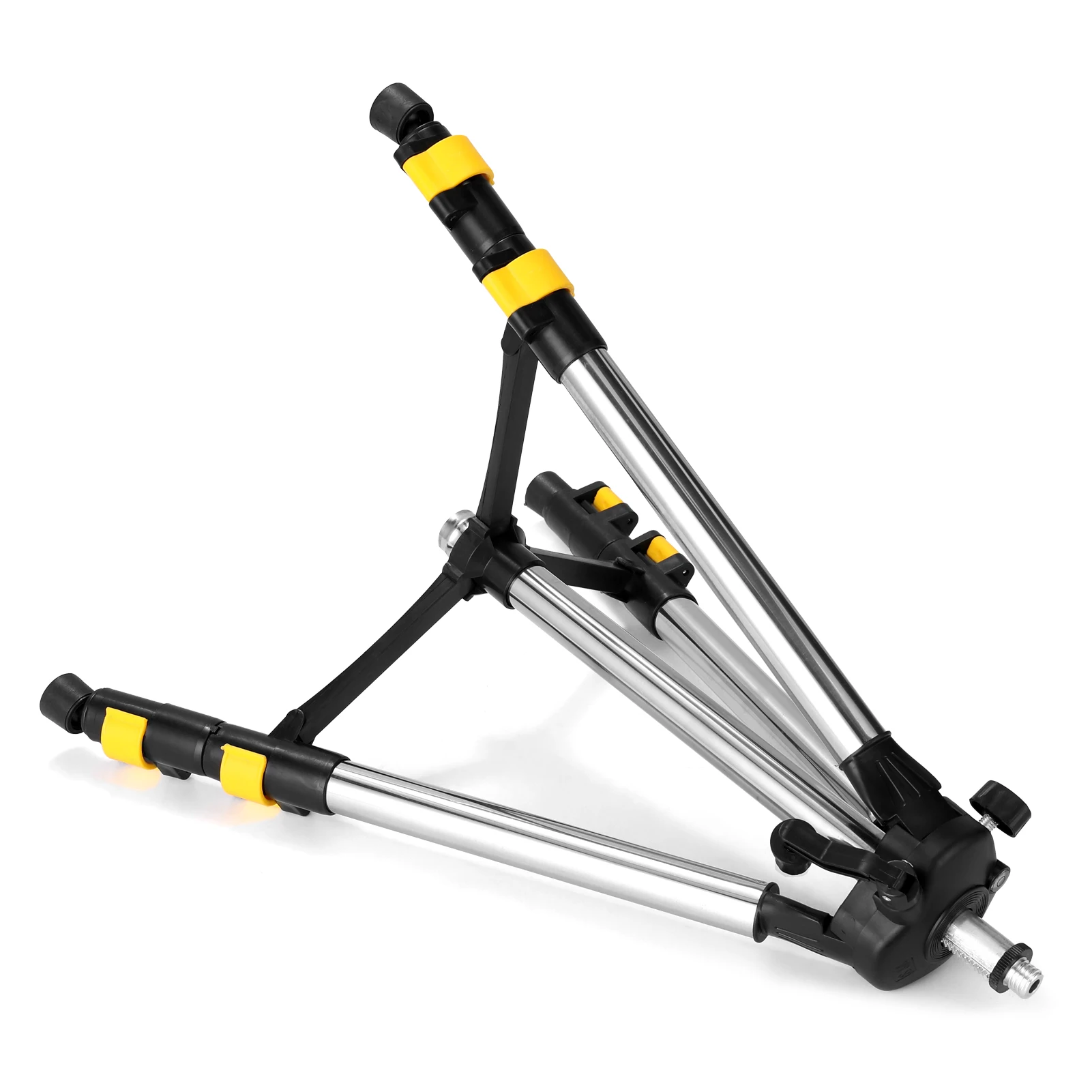 1.2M Three Height Adjustment Stainless Steel Extension Bar Tripod Stand Bubble-