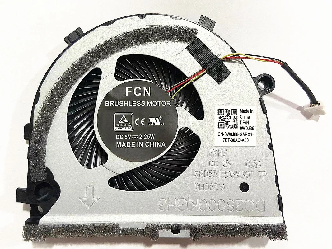 Ventilador de Refrigeração para Cpu e Gpu Ventilador Refrigerador Dell g3 G33579 G3-3779 Series 0tjhf2 Tjhf2 0gwmfv Gwmfv Novo - Imagem 2
