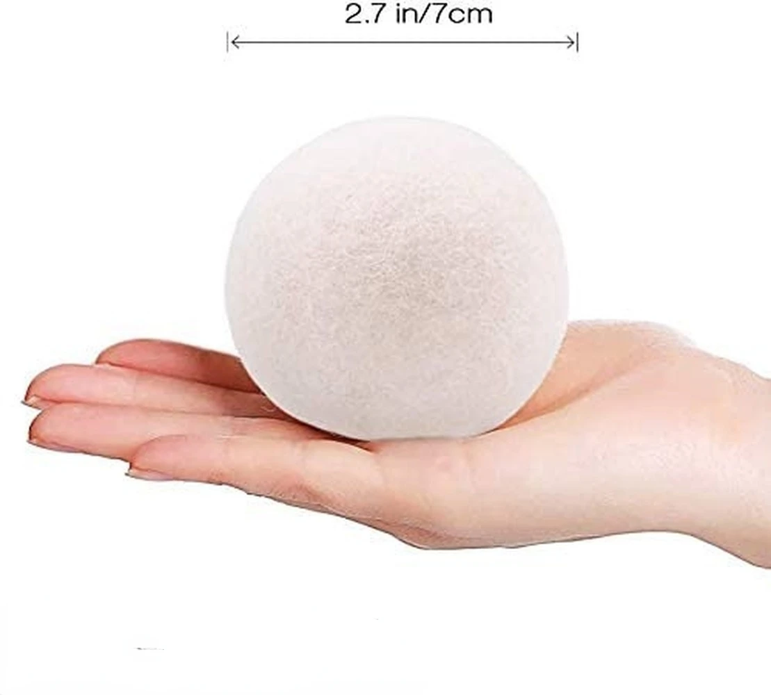3-pack Wool Dryer Balls-7cm Reusable Softener Laundry Laundry Ball Home Washing Balls Wool Dryer Balls laundry ball for detergen laundry ball