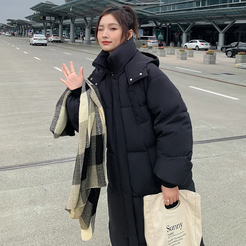 PinkyIsBlack 2024 Winter Women Long Parkas Coat Casual Hooded Thick Warm Windproof Jackets Fashion Female Outwear Jacket Coat