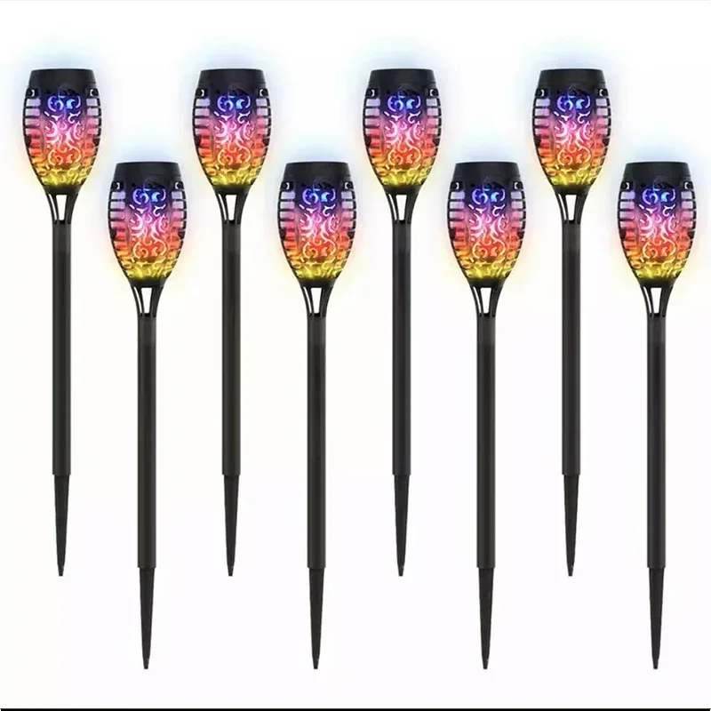 Solar Flickering Flame Torch Lights - Waterproof Garden & Outdoor Decor Lamps