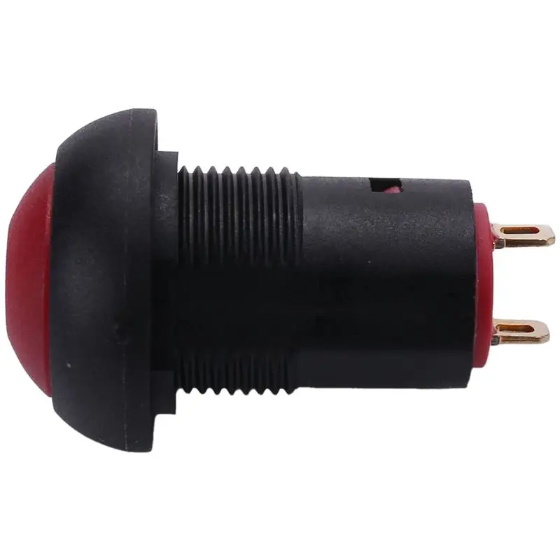 ELECT-3X 온-오프 래칭 방수 12Mm 푸시 버튼 스위치 SPST 2A IP67, 빨간색