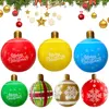 24 Inch PVC Inflatable Christmas Ball Outdoor Christmas Decorations Christmas Decorations Ball Holiday Yard Lawn Porch Decor 1