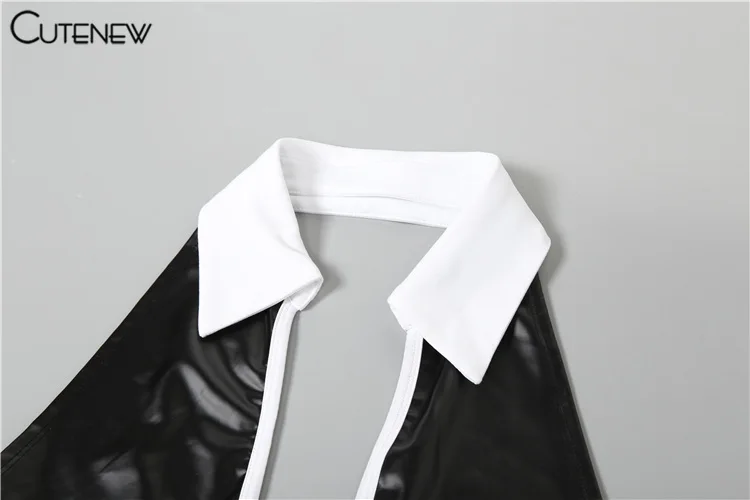 Monos sedosos sin espalda para mujer, sexys, con cordones, solapa de color en contraste, cuello bajo, ajustados, tendencia femenina, ropa de fiesta callejera