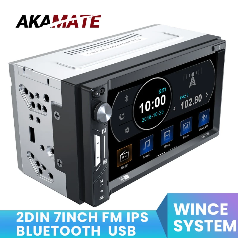 7" Double 2Din Touch Screen Car MP5 MP3 Player bluetooth Stereo AM/FM Radio Cam 7" Double 2Din Touch Screen Car MP5 MP3 Player bluetooth Stereo AM/FM Radio Cam