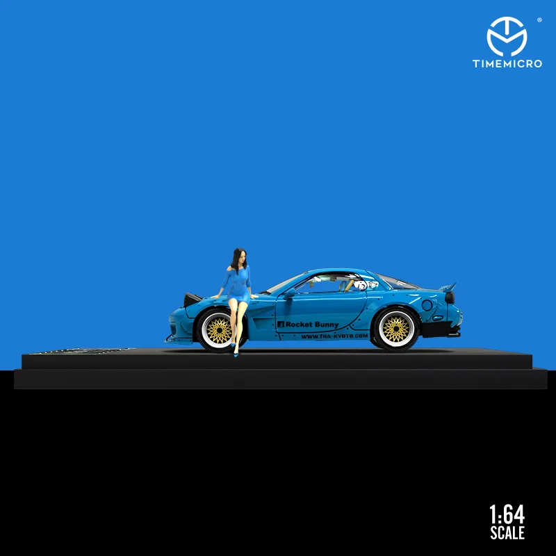

TIME MICRO 1:64 Mazda RX-7 Metal Diecast Model Car with Fluorescent Color for Collection & Display