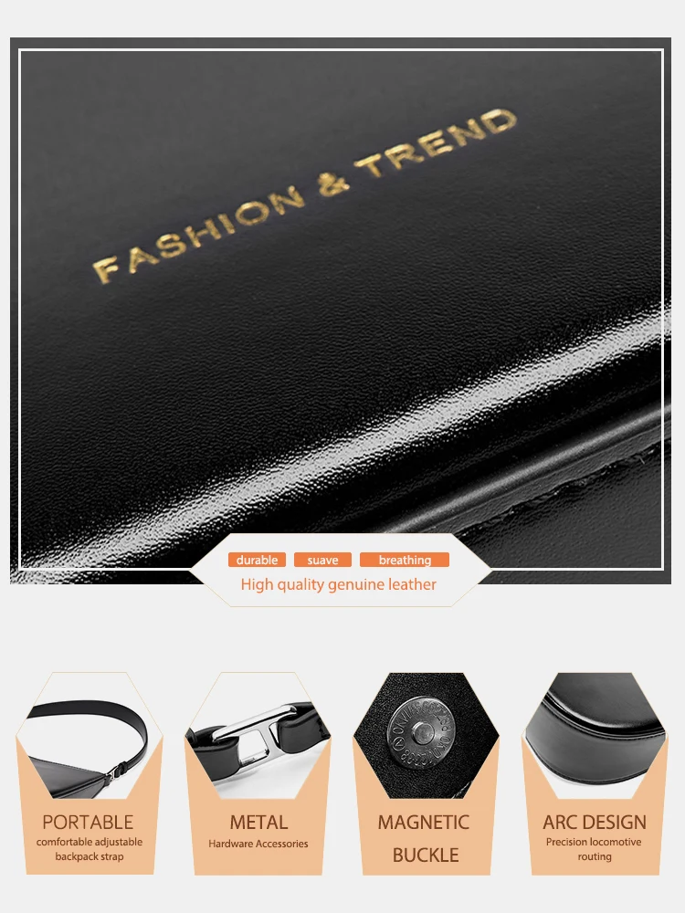 حقيبة تحت الإبط من الجلد للفتيات ، حقيبة يد مصممة...