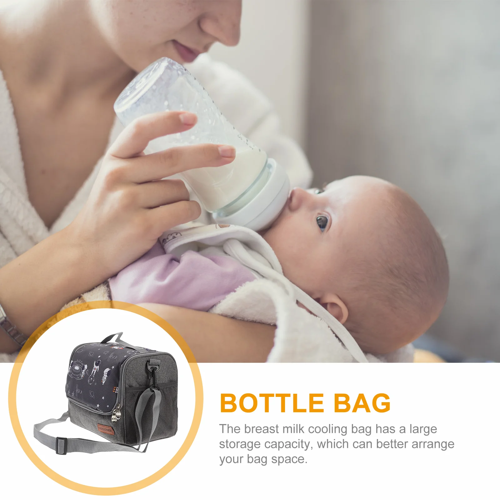 1 Set Breast Pump For Bottle Cooler Simplicity Fresh Preservation Bag Bottle Cooler Cooler with Pack