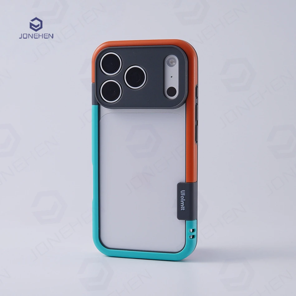 Light Colorful Soft Silicone Bumper Frame with Lens Protection