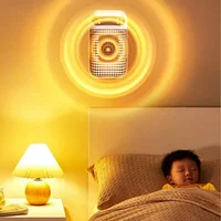 Wall Outlet Heater Plug-in Portable Household Electric Warmer Small Bathroom Heating Fans Home Heater with Remote Control 4